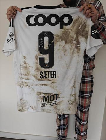 Rosenborg matchwornshirt Saeter met certificaat beschikbaar voor biedingen