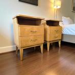 Set van 2 vintage nachtkastjes / mini kastjes, Huis en Inrichting, Slaapkamer | Nachtkastjes, Ophalen of Verzenden