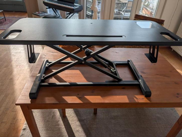 Sit-stand desk extension, Huis en Inrichting, Bureaus, Ophalen