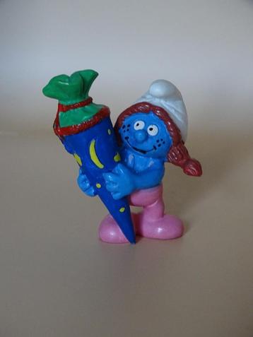smurf Sasette schtroumpf met snoepzak beschikbaar voor biedingen
