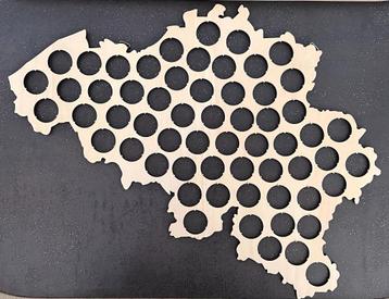 Carte porte-capsules en forme de la Belgique, neuve beschikbaar voor biedingen