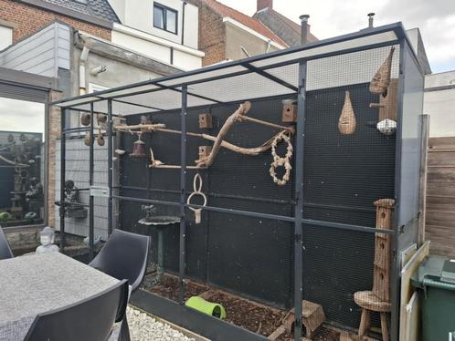 Voliere, Dieren en Toebehoren, Vogels | Hokken en Kooien, Zo goed als nieuw, Volière, Aluminium, Ophalen