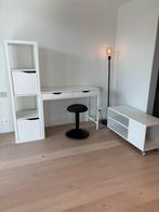TOPDEAL 50€ PAKKET: Bureau+kruk+hoge kast+laag kastje+lamp, Ophalen, Bureau