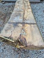 Grote eiken schaaldelen boomstamplanken boomstamtafel, Doe-het-zelf en Bouw, Hout en Planken, Ophalen