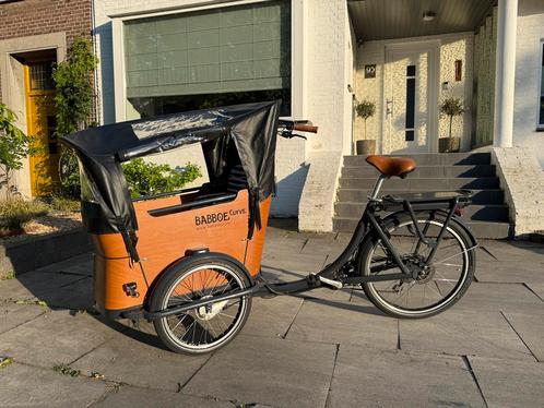 Babboe Curve- E zgan 180 km incl veiligheidscertificaat, Fietsen en Brommers, Fietsen | Bakfietsen, Zo goed als nieuw, Overige merken