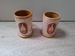 2 vintage bekers guerin met bom gesigneerd, Ophalen of Verzenden