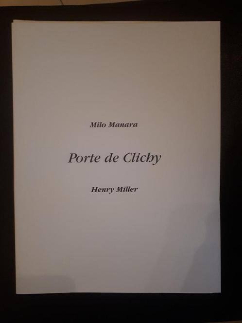 Portefeuille Milo Manara - Porte de Clichy, Antiquités & Art, Art | Lithographies & Sérigraphies, Enlèvement ou Envoi