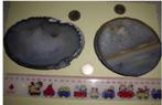 set van 2 mooie dikke agaatschijven SAMEN 27, Verzamelen, Mineralen en Fossielen, Ophalen of Verzenden