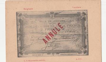post kaart verviers reproduction 1914 beschikbaar voor biedingen