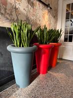 3x kunststof bloempot GOOOO, Tuin en Terras, Ophalen, Zo goed als nieuw, Kunststof