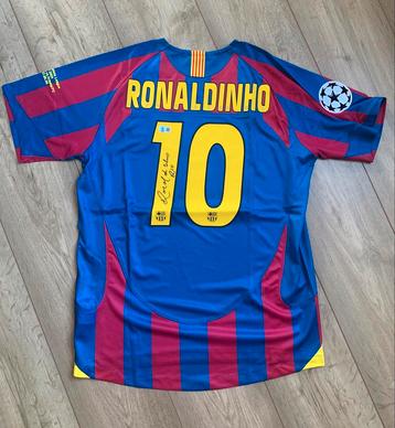 Signed Ronaldinho shirt Beckett coa beschikbaar voor biedingen