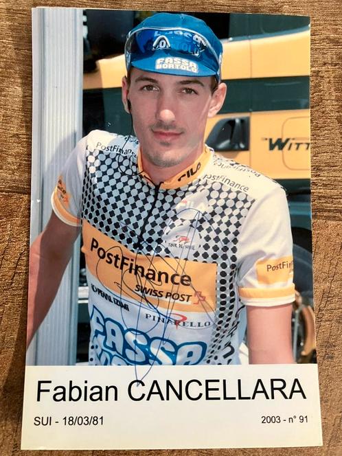 Fabian Cancellara handtekening, Verzamelen, Sportartikelen en Voetbal, Ophalen of Verzenden