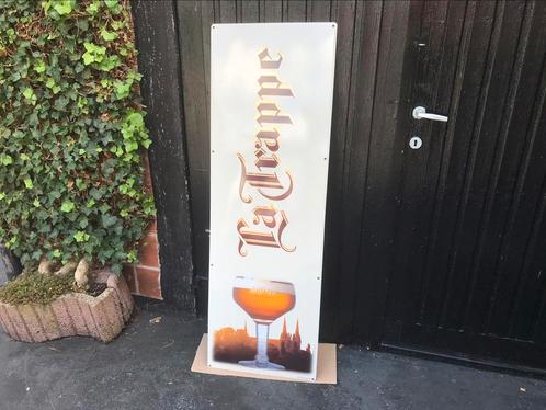 La trappe blond emaille reclamebord, Verzamelen, Biermerken, Zo goed als nieuw, Reclamebord, Plaat of Schild, Ophalen