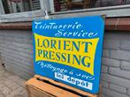 Lorient Pressing emaille reclamebord, Ophalen of Verzenden