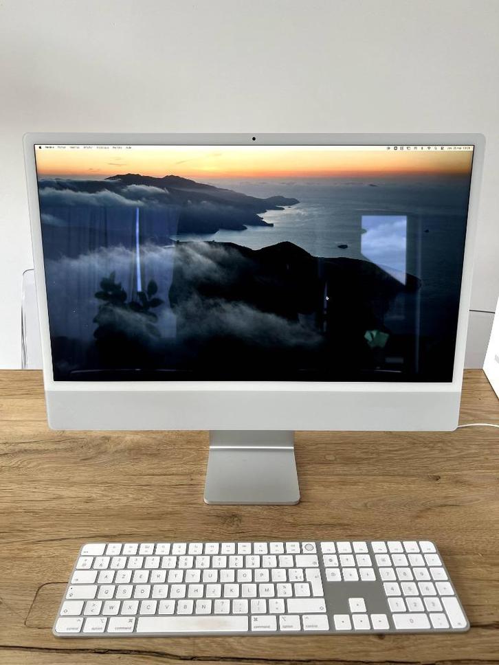 iMac 24” M1 – 8GB RAM / 256GB SSD – Als nieuw, Computers en Software, Apple Desktops, Zo goed als nieuw, iMac, SSD, 3 tot 4 Ghz