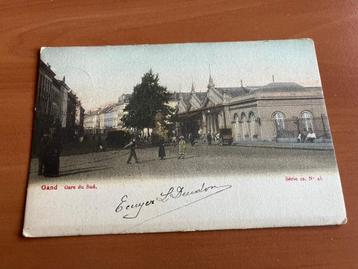 Postkaart Gent: Gare du Sud -1907 beschikbaar voor biedingen