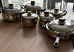 RVS kookpotten set – zeer goede staat, Huis en Inrichting, Keuken | Potten en Pannen, Ophalen, Zo goed als nieuw, Inox, Kookpan of Snelkookpan
