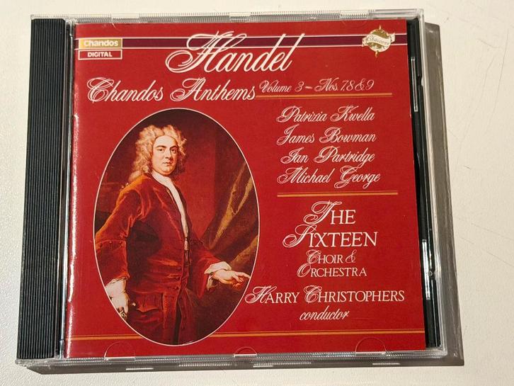 Handel – Chandos Anthems Volume 3 - Nos. 7, 8 & 9, CD & DVD, CD | Classique, Utilisé, Enlèvement ou Envoi