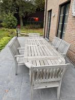 Teak tuinset van Gloster, Tuin en Terras, Tuinsets en Loungesets, Ophalen, Gebruikt, 6 zitplaatsen, Teakhout
