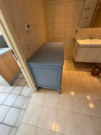 Gezellige blauw geschilderde kast met 2 luiken, Huis en Inrichting, Ophalen, Gebruikt