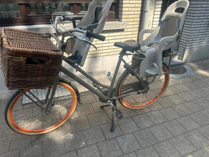 Hollandse dames fiets gazelle, Vélos & Vélomoteurs, Vélos | Femmes | Vélos maman, Comme neuf, Gazelle, 50 à 53 cm, 2 sièges, Panier