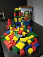 130 gekleurde houten blokken, Kinderen en Baby's, Zo goed als nieuw, Ophalen