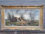 Huile sur toile paysage signe jean jacques foulon, Antiek en Kunst, Ophalen