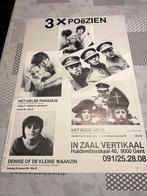 Vintage Poster 3 x PoëZIEN, Verzamelen, Verzenden, Deurposter of groter, Reclame, Rechthoekig Staand