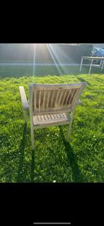 Tuintafel met bijhorende 6 stoelen, Tuin en Terras, Ophalen, Gebruikt