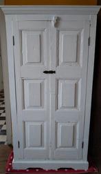 Witte Houten Kinder Kast/ Kinderkledingkast 33x79x153cm, Ophalen of Verzenden