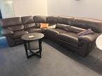 Hoeksalon leder met 2 relaxstoelen, Enlèvement, Comme neuf