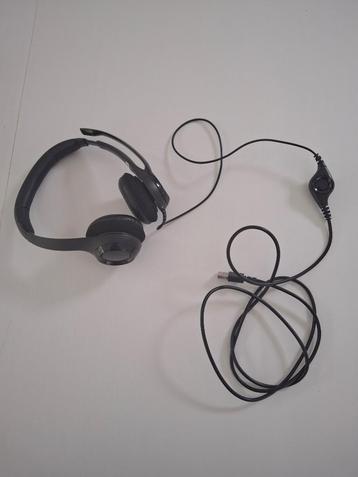 Logitech H390 headset met microfoon / zo goed als nieuw, Logitech, Enlèvement, Utilisé, Over-ear