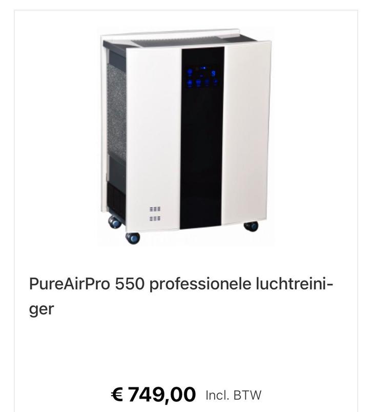 Luchtreiniger 550m3/uur plasma ionisatie en hepa koolstof, Elektronische apparatuur, Luchtbehandelingsapparatuur, Zo goed als nieuw