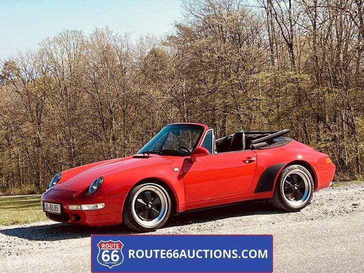 Porsche 911 Carrera Cabriolet | 1995 | Route 66 Auctions, Auto's, Oldtimers, Bedrijf, Te koop, Porsche, Benzine, Overige carrosserie