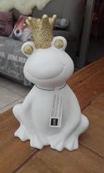 J Line witte kikker met goudkleurig kroontje, Antiek en Kunst, Ophalen of Verzenden