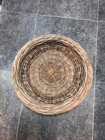 Panier osier rond 62 cm de diamètre, Osier, Rond, Comme neuf, Enlèvement