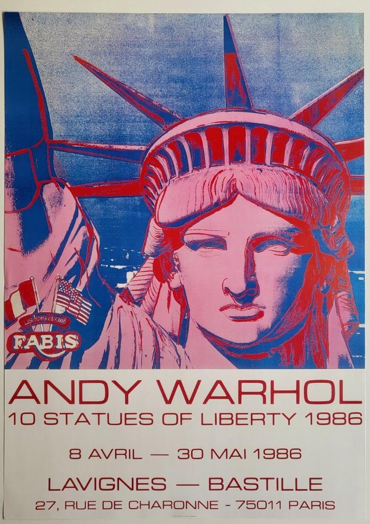 Andy Warhol - 10 statues de la liberté - 1986, Antiquités & Art, Art | Lithographies & Sérigraphies, Envoi