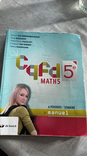 CQFD 5e Maths 4 périodes beschikbaar voor biedingen