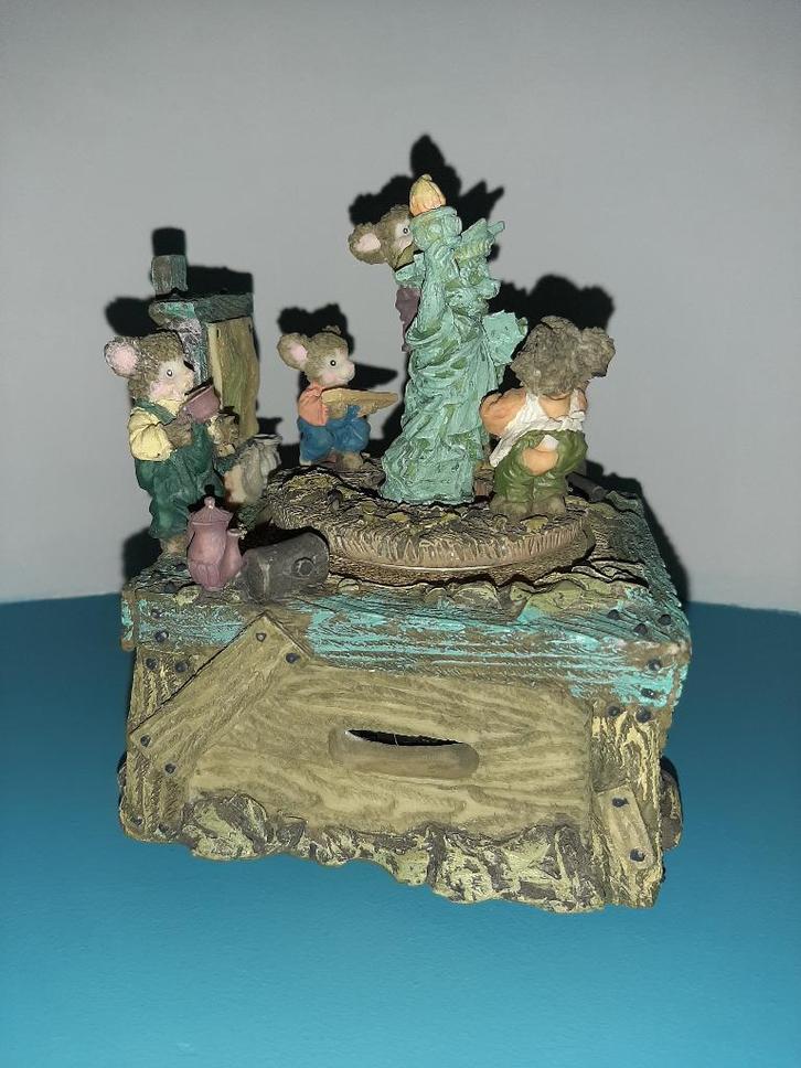 vintage muziekdoos, Antiek en Kunst, Curiosa en Brocante, Ophalen