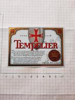 Bieretiket Tempelier, Verzamelen, Ophalen of Verzenden, Nieuw
