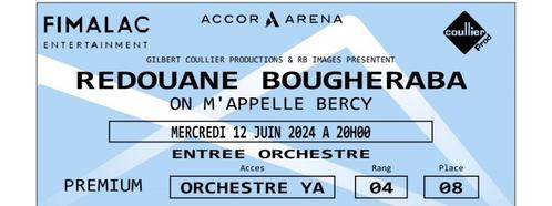 Reedouane Bougheraba Accor Arena 12 juni, Tickets en Kaartjes, Theater | Cabaret en Komedie, Twee personen, Juni