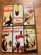 Metalen bord guinness collection 20 x 30 retro mancave, Ophalen of Verzenden, Nieuw