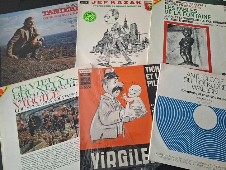 Lot Belgium Folklore - 23 x Lp / 3 x 10" / Boxset Vinyl, Cd's en Dvd's, Vinyl | Wereldmuziek, Gebruikt, Europees, 12 inch, Ophalen of Verzenden