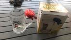 Biermug bierglas beermug met bel, Verzamelen, Ophalen of Verzenden, Zo goed als nieuw, Bierglas