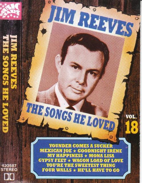 The songs he loved van Jim Reeves op MC, Cd's en Dvd's, Cassettebandjes, Origineel, Country en Western, 1 bandje, Verzenden