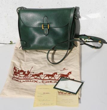 Delvaux vintage tas - flesgroen, Handtassen en Accessoires, Ophalen of Verzenden, Gebruikt, Groen