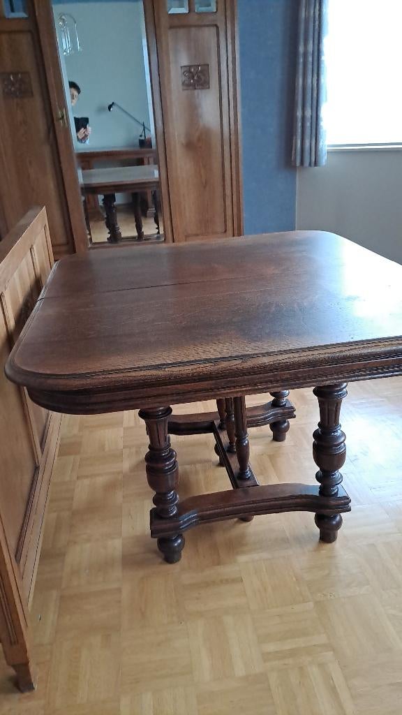 Eikentafel, 100 à 150 cm, Cinq personnes ou plus, Klassiek, Carré