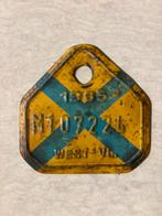 Speciale bromfietsplaat west Vlaanderen  plaque velo, Antiek en Kunst, Ophalen of Verzenden