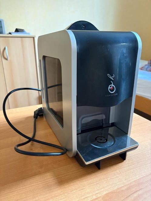 Rombouts Espress'oh toestel + 216 koffiepads "Goudmerk", Elektronische apparatuur, Koffiezetapparaten, Gebruikt, Koffiepads en cups
