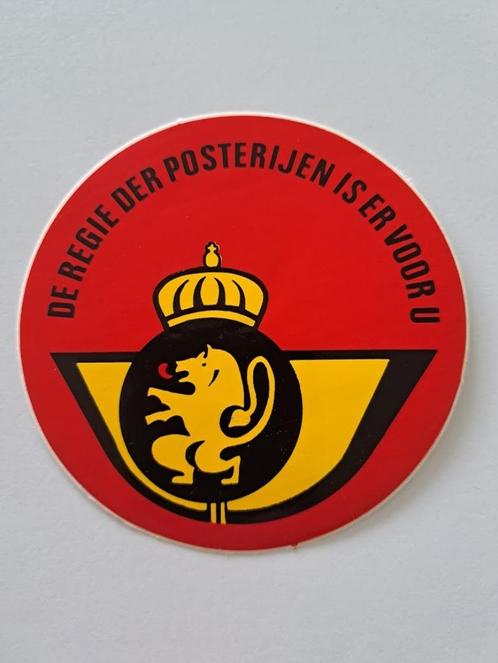 Vintage Sticker - Regie der Posterijen - Mooie staat, Verzamelen, Stickers, Zo goed als nieuw, Bedrijf of Vereniging, Ophalen of Verzenden